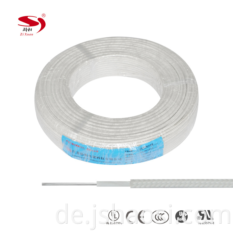 Mica wrap fire resistant wire NH-500 1.5mm² WHITE